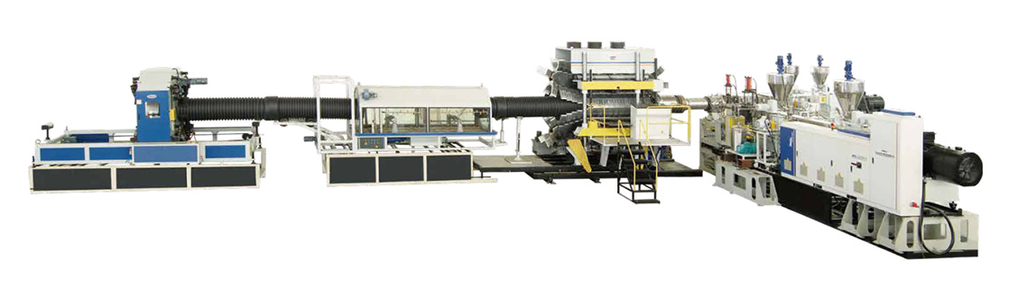 Horizontal Double-wall Corrugated Pipe extrusion machine2