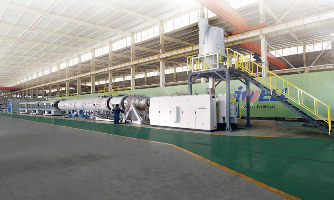 Large Diameter HDPE Solid Wall Pipe Extrusion Machine2