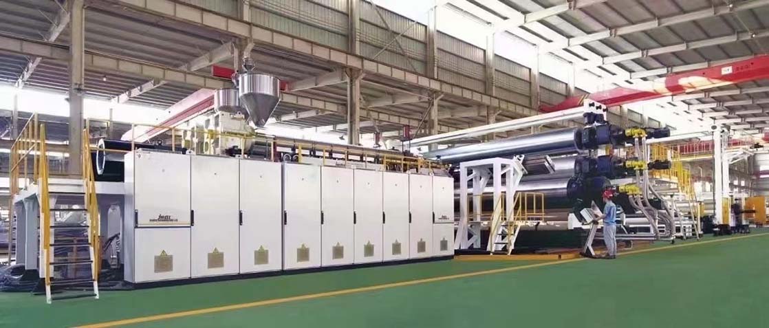 PE Extra-width GeomembraneWaterproof Sheet Extrusion Line4