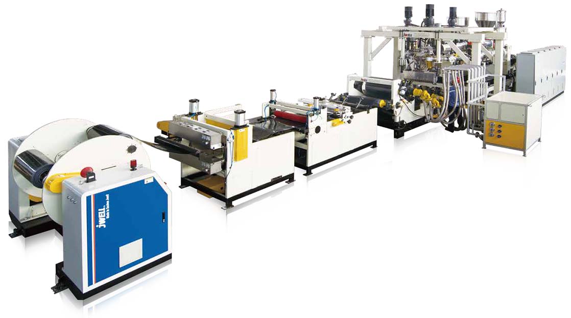 PPPS thermoforming sheet, PP stationery sheet extrusion line
