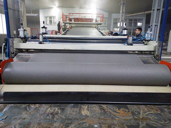 TPE TPO PVC Flooring Footmat Extrusion line7